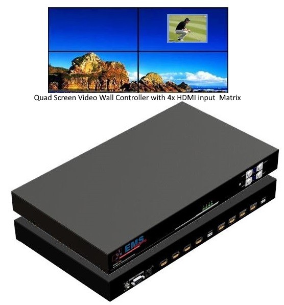 Xtreme4mx 4x4 HD Wall Controller with Matrix